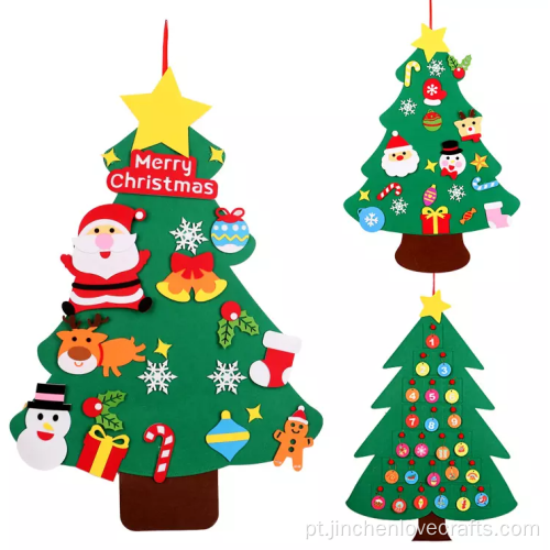 Presentes de ano novo Diy Felt Christmas Tree